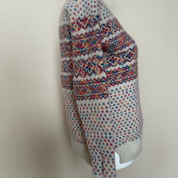 Multicolor Patterned Men's Sweater - Picture 4 of 8